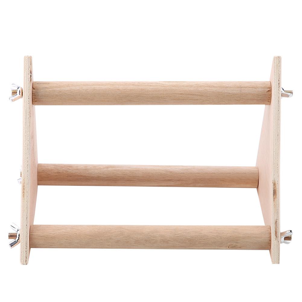 Parrot Stand Perch Bird Pet Standing Playground Funny Wooden Activity Playstand