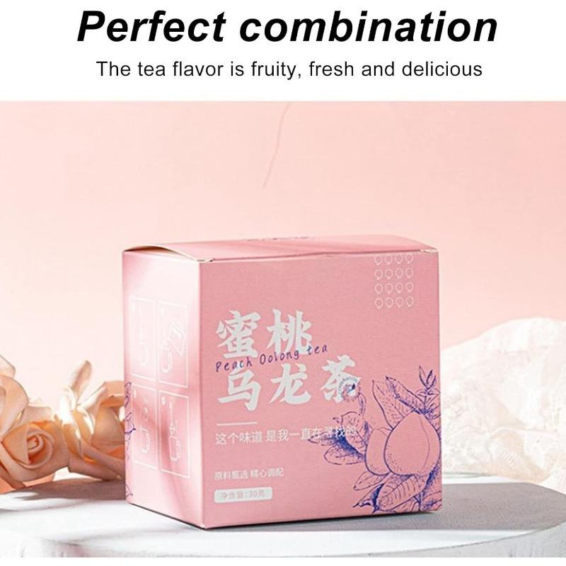 Чай Pfirsich Oolong 50г/1.8унц Weißer Pfirsich Früchteteebeutel Mit Fruchtigem
