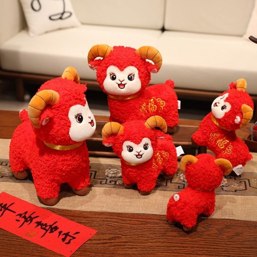Fortune Sheep Year Stuffed Doll Stuffed Animal Lucky Sheep Plush Toy Party Supplies