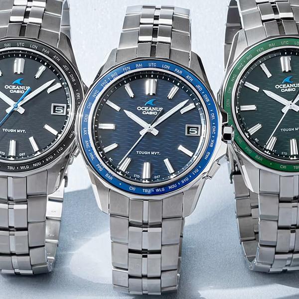 Casio Мужские часы OCEANUS OCW-S400-2AJF [OCEANUS Manta OCW-S400] круглые, серебристые, титановые, аналоговые