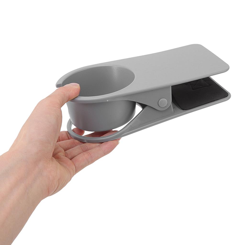Cup Holder Clip Desk Side Glass Mug Bottle Clamp Stand Plastic for Home Office Storage