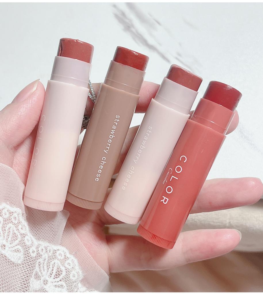 Милый фруктовый бальзам для губ персиковый чайный цвет блеск для губ натуральный стойкий увлажняющий осветляющий контур губ изменение цвета желе пухлый уход за губами