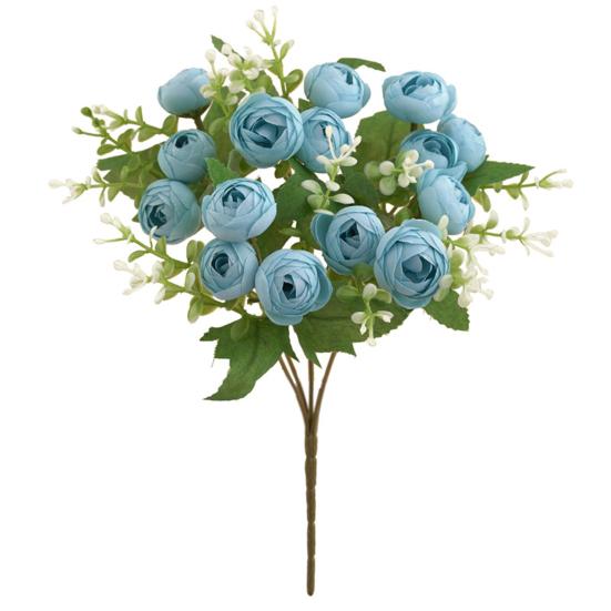 Искусственная чайная роза Без полива Фотореквизит Длинная ветка Причудливый пион Цветок Украшение для дома KTY