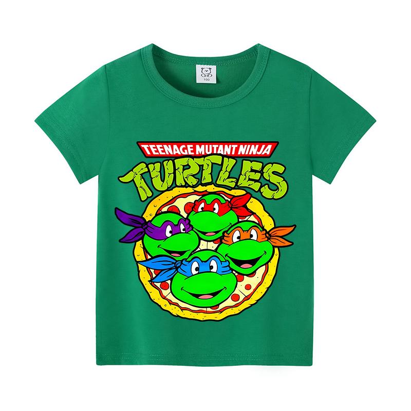 Teenage Mutant Ninja Turtles Kinder T-Shirts Cartoon Kurzarm Oberteile Mode Mädchen Jungen Hemden Kinder Sommerkleidung Geschenk