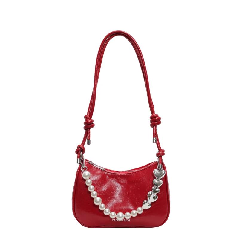 Новые модные сумки через плечо, женские модные универсальные сумки под мышками, роскошные женские сумки Pearl