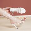 Fashion New Arrival Summer Fashion Sexy Cross Strap Stiletto Sandals Elegant Banquet Party High Heels Wedding Bridesmaid Shoes