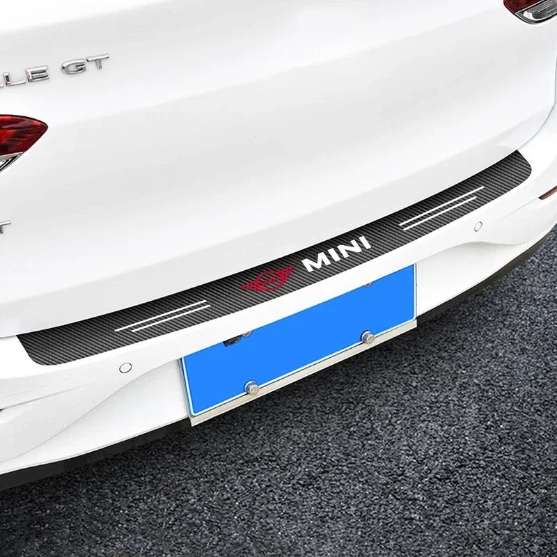 Carbon Fiber Car Trunk Rear Bumper Sticker Guard Plate Protector For MINI Cooper JCW WORKS R55 R56 F55 F56 R57 R58 R59 R60 ksgbw33