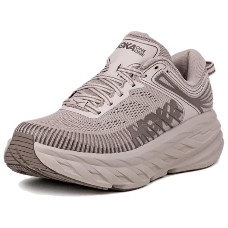 HOKA One One Bondi 7 Дышащие Беговые Кроссовки Женские Светло-коричневые 1110519-DRDT