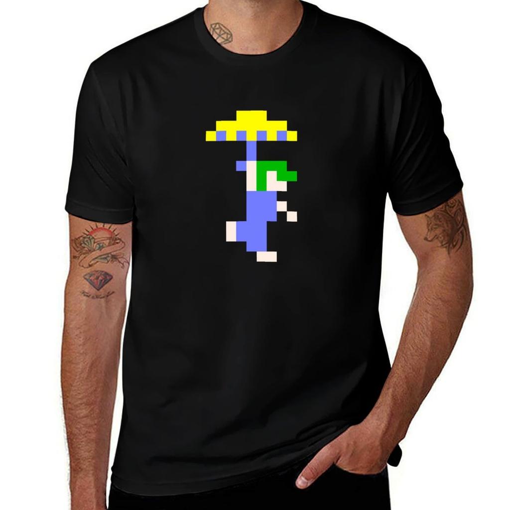 Retro Lemmings Pixel Art Tshirt T Shirt Personalised Tshirt