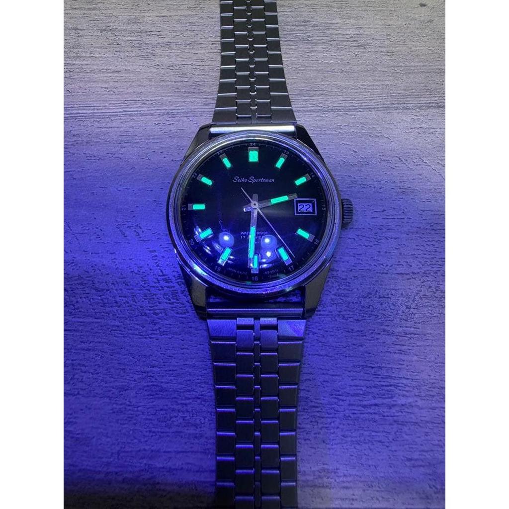 Used Working Seiko Sportsman Hand-winding Wristwatch 6602-9982