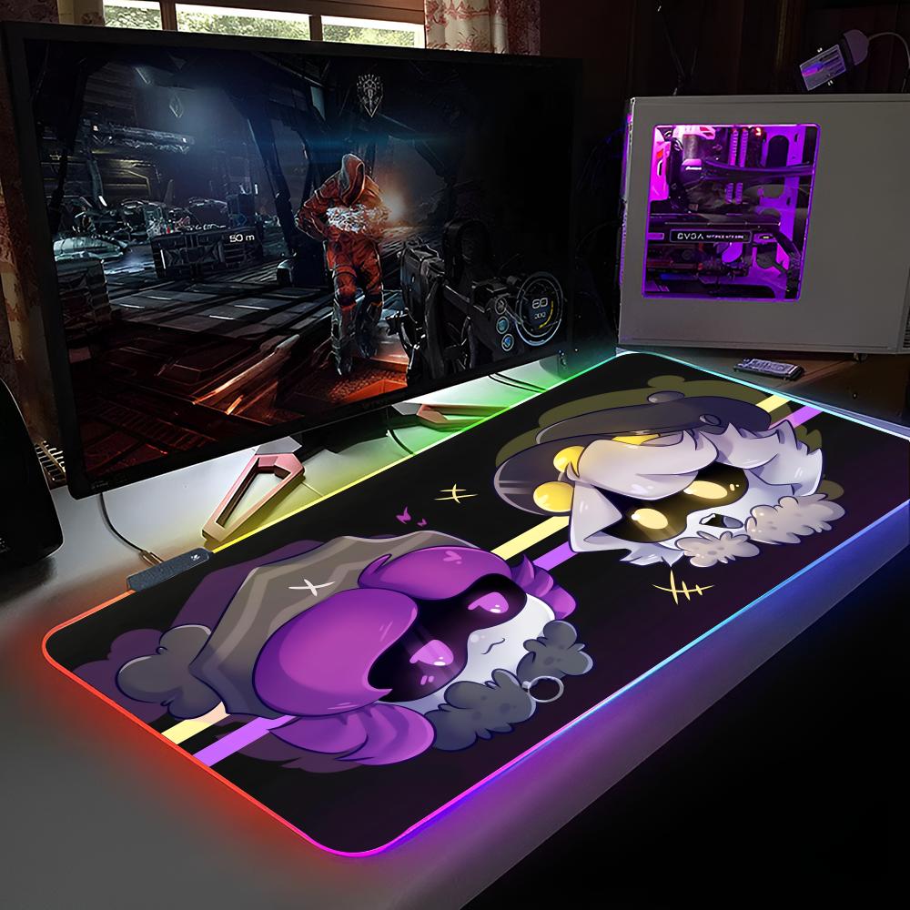 Игровой коврик для мыши M-Murder Drones Коврик для мыши с RGB-подсветкой Коврик для мыши для ноутбука Коврик для мыши для геймера на ноутбуке Игровые аксессуары для компьютерного стола
