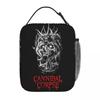 Cannibal Corpse Металлический Скейтборд Изолированная Сумка-Ланчбокс для Женщин Офисный Охладитель Термоконтейнер для Еды Сумка-Тоут Ланч-боксы Контейнер