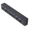 USB-концентратор 3.0, 7-портовый высокоскоростной разветвитель, отдельные переключатели, адаптер питания, USB-удлинитель, USB с питанием