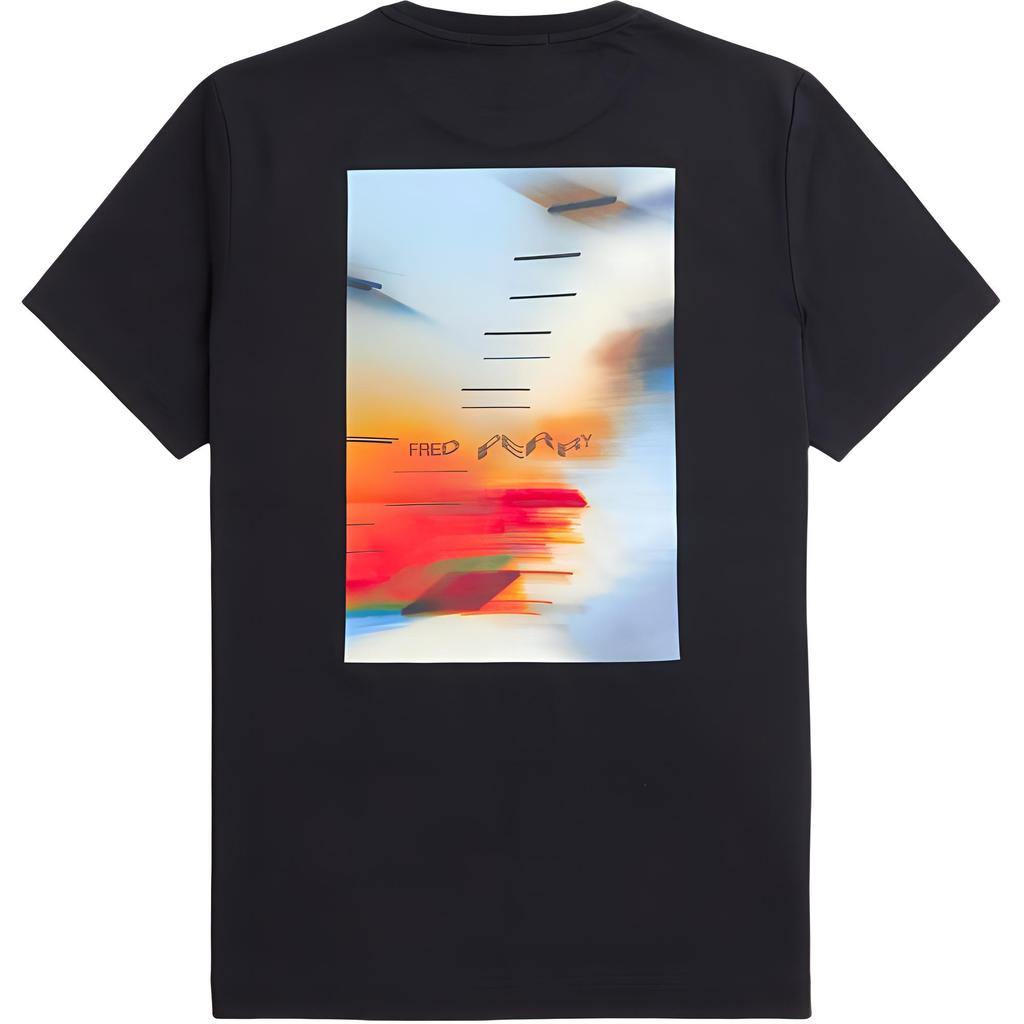 FRED PERRY T-Shirts Men's Black Crew Neck M7718-102