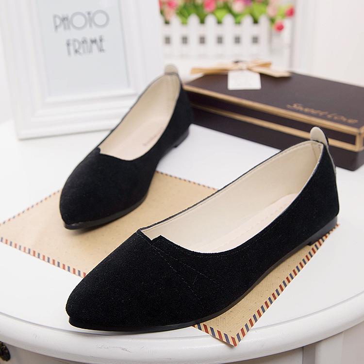 Женские балетки весна-осень конфетного цвета с острым носком балетки на плоской подошве женские мокасины неглубокие туфли-лодочки без застежек hjm8