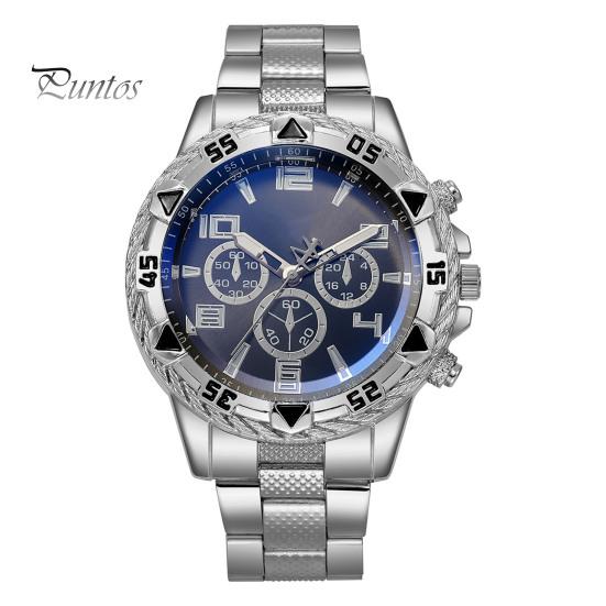 Мужские деловые часы, роскошный ремешок из сплава, 3 руки, минималистичный металлический мужской костюм, кварцевые часы, модные украшения, подарок на день рождения