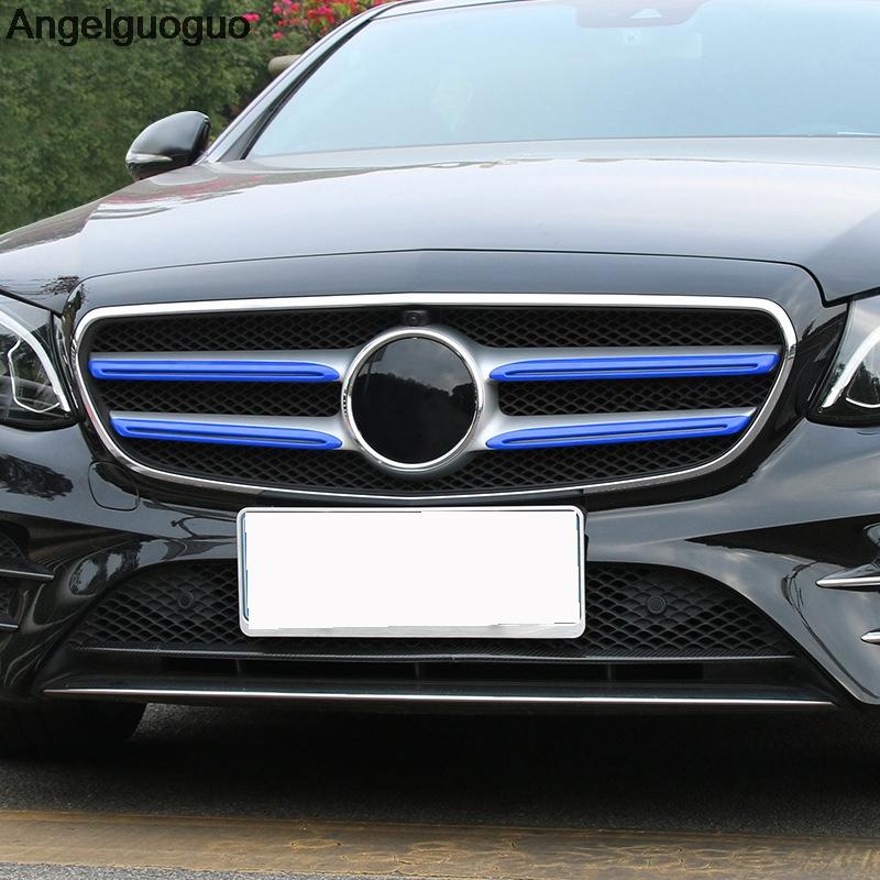 Решетка на голову автомобиля, решетка, декоративные полоски, чехол для Mercedes Benz E Class W213 Sport E200L E300L