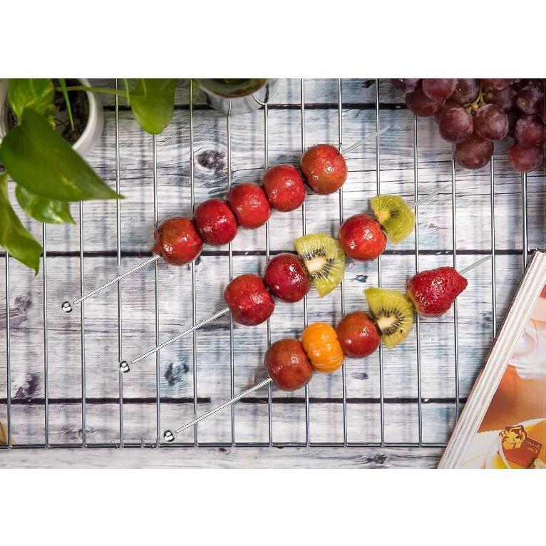 16 шт. Шпажки для коктейлей, Многоразовая металлическая зубочистка, 8-дюймовая нержавеющая сталь, Шпажка для коктейлей, Шпажка для мартини, Шпажка для Кровавой Мэри, для оливок, закусок, фруктов