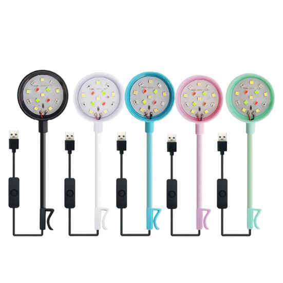 Светодиодный светильник для аквариума, регулируемый на 360 градусов, простой в использовании, водонепроницаемый универсальный зажим для трубки, лампа для аквариумов