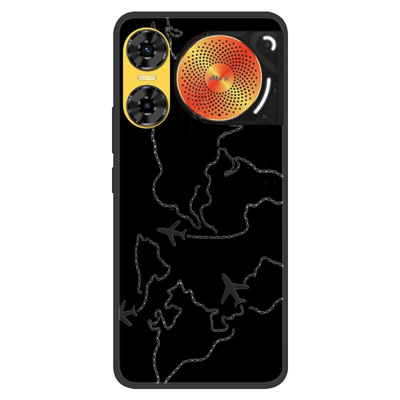 For ZTE Nubia Music 2 Case 2025 New 5G Fashion Flower Soft Silicone Shockproof Bumper For nubia Music2 5G Strip Phone Back Cover