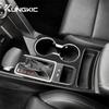 Для Kia Sportage 2017 2018 2019 2020 2021 LHD Настоящая Мягкая Наклейка из Углеродного Волокна Панель Водостойкого Держателя Чашки Селектора Переключения Передач Автомобиля Аксессуары для Интерьера