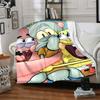 1Pc Spongebob Friends Blanket Soft Throw Blanket For Home Bedroom Bed Sofa Travel Office Solid Christmas Blanket
