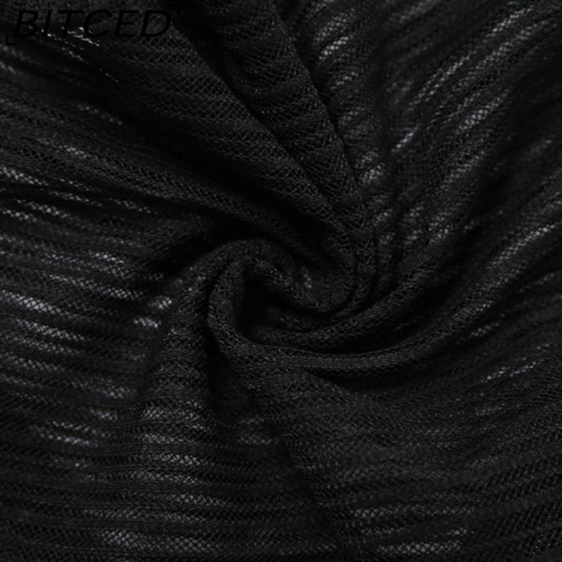 BITCED Summer Women's Fashion Sexy O-Neck Sleeveless Mesh Tank Top