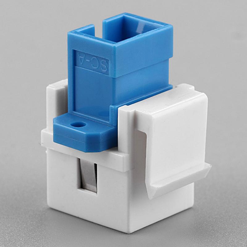 Keystone Jack Sc Fiber Optic Module Adapter Sc F / F Keystone Module Coupler For Wall Panel Terminal Block Panel Mounting Box Adapter