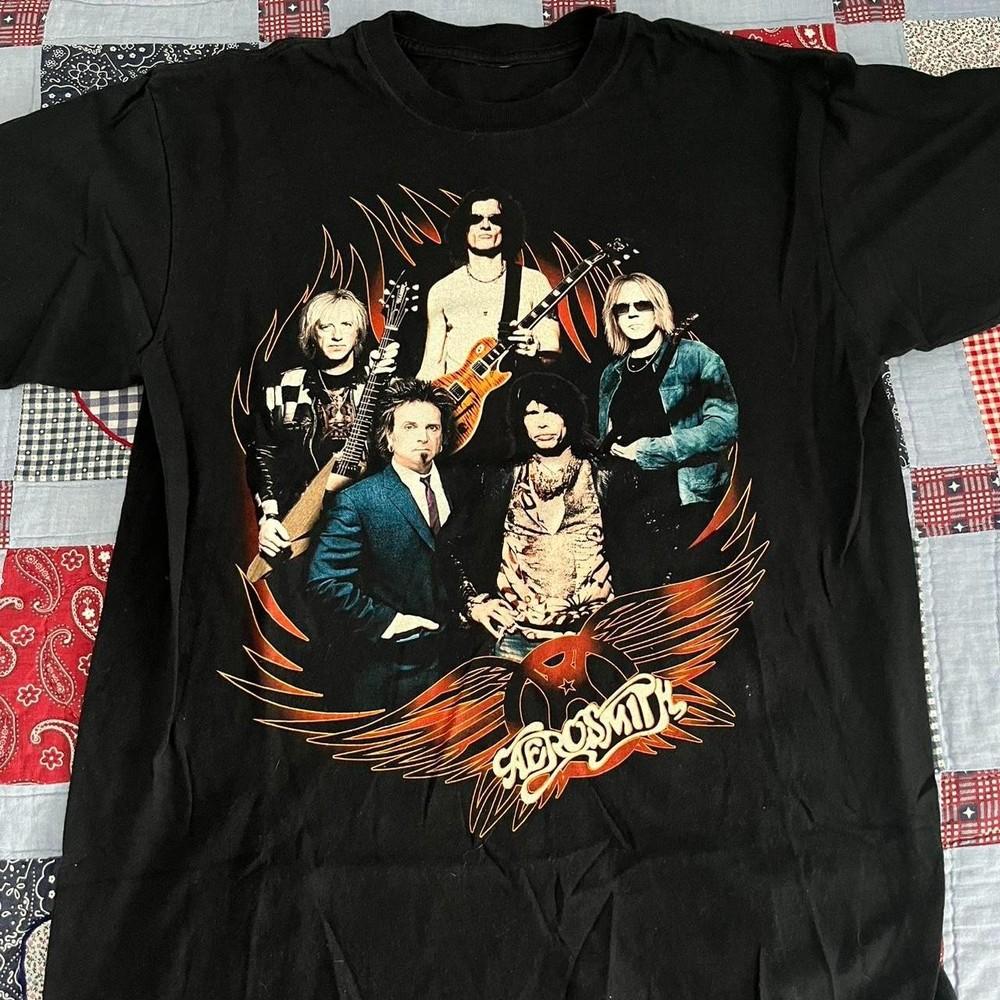 Футболки Gildan Aerosmith 2003 с коротким рукавом Унисекс от S до 5XL MQ561 Унисекс Футболка