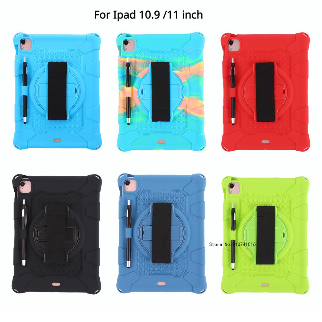 Чехол для iPad Air 5 10,9 2022, защищенный от падения чехол 10-го поколения Pro 11 9,7 Mini 2 3 4 iPad 6, 7, 8, 9, 10,2, чехол с ручкой и ремешком