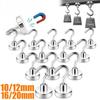 10PCS Strong Magnetic Hooks Multi-Purpose Storage Hooks Home Kitchen Bar Key Universal Hooks Bathroom Hangers
