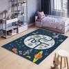 Decorative Modern Thin Stain Resistant Washable Cotton Machine Woven Base Kids Carpet