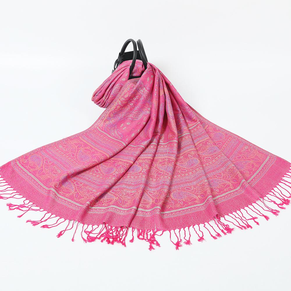 Jacquard Cashew Scarf Shawl Women's Headscarf Spring and Autumn Thin Scarf