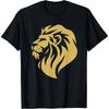 Золотой Дикий Лев Искусство Для Мужчин Женщин Детей Футболка