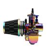 ZSDTRP Colorful Air Filter 35/38/42/45/50/55/58mm Motorcycle Air Filter Intake Pipe for 50cc 110cc 125cc 250cc ATV Dirt Bike