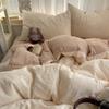 Class A Bed, Pure Cotton, Solid Color, Maternal And Infant Grade, Double-Layer Yarn Quilt Cover, Bed Hat, Dormitory Student