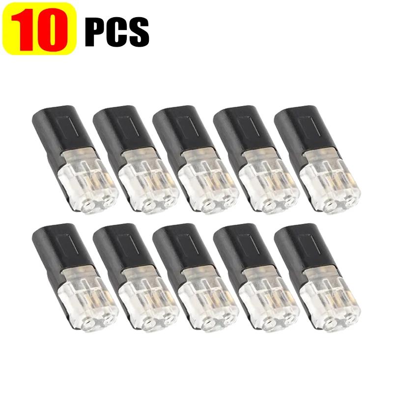 100/1PC Double Wire Plug-in Connectors with Locking Buckle Car Wire 2 Way Terminal Block Waterproof Quick Connector Cable Clamps