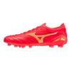 Mizuno Morelia Neo IV Beta Япония Круглый носок Шнуровка FG (Резиновый длинный стержень) Нескользящие Прочные Футбольные Бутсы Мужские Футбольные Бутсы Красный Желтый P1GA234064
