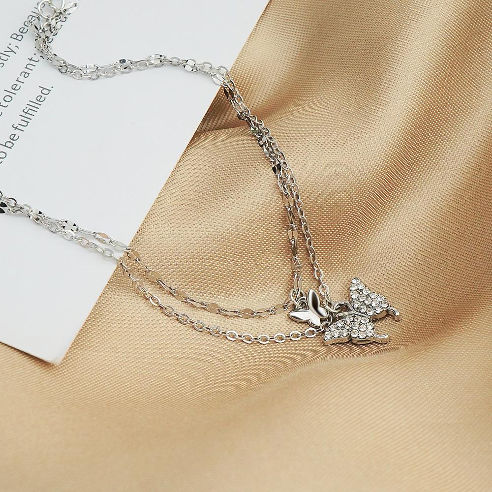 Elegant Personality Butterfly Anklet Gold and Silver Ankle Chain Suitable for Women's Anklets Jewelry Gifts
