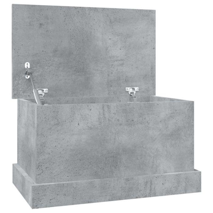 VidaXL Storage Box Concrete Grey 50x30x28 Cm Engineered Wood 816500