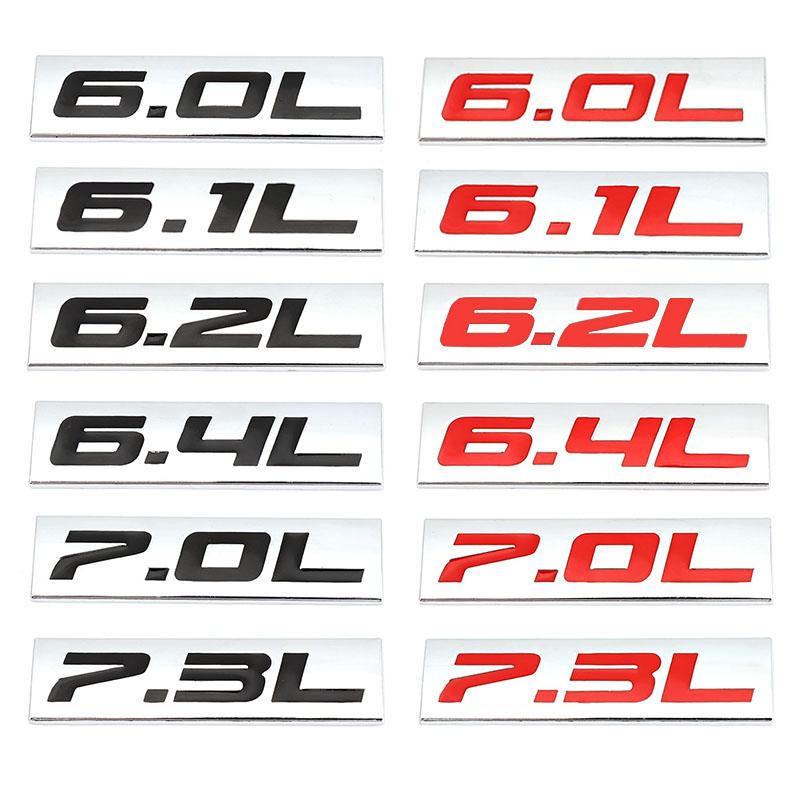3D 6.0L 6.1L 6.2L 6.4L 7.0L 7.3L Наклейка с эмблемой автомобиля