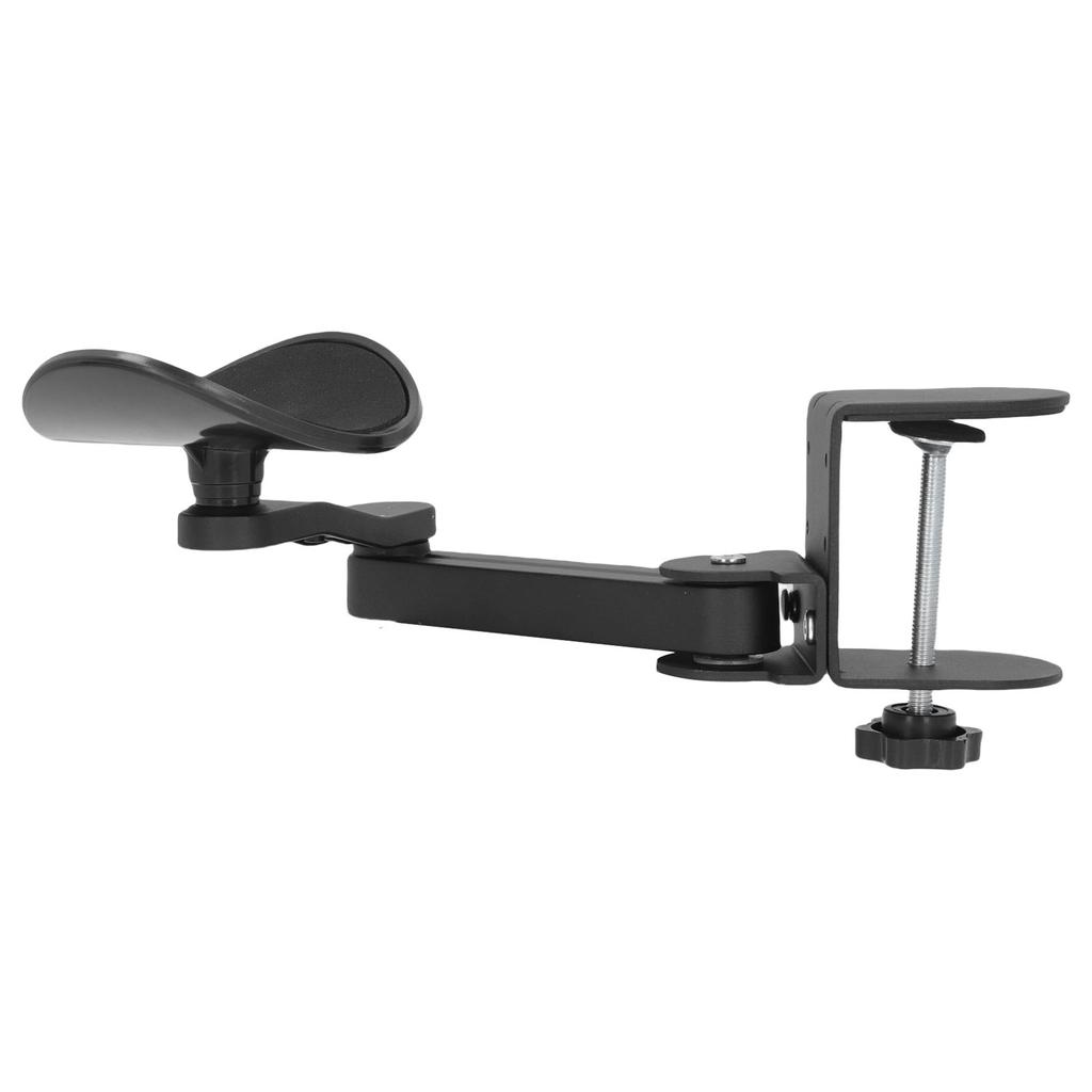 Clamp On Adjustable Arm Rest Support Extender for Desk Armrest Pad 360 Degree Rotating Elbow Rest