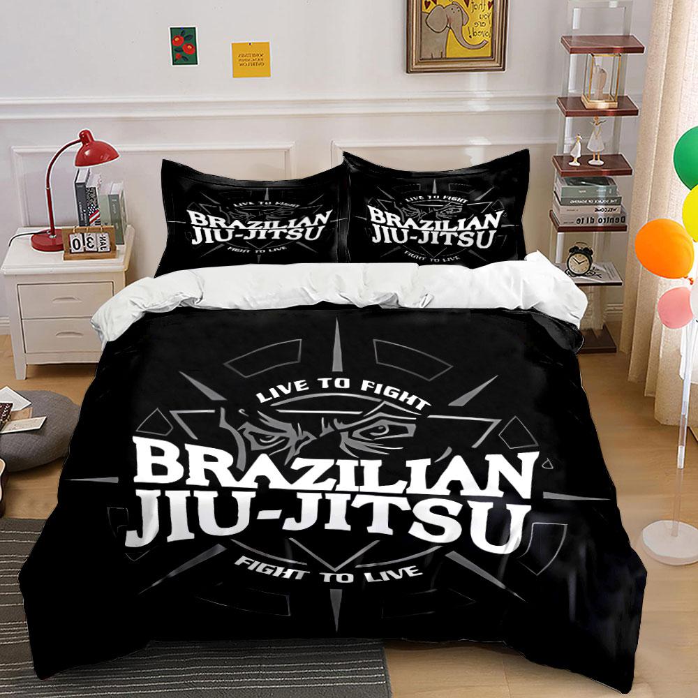 "Brazilian Jiu-Jitsu logo." Bedding sets Duvet cover sets Duvet covers Pillowcases(1* Duvet Cover 2* Pillowcases without duvet insert)