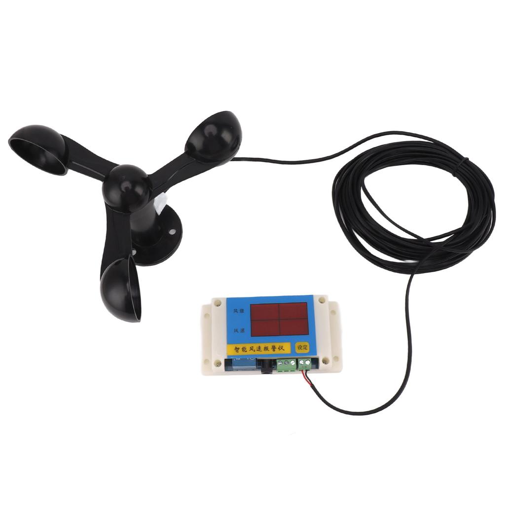 3 Fan Blades Tower Crane Anemometer 3 Blades USB 5V High Accuracy 2?12 Lever Wind Speed Alarm