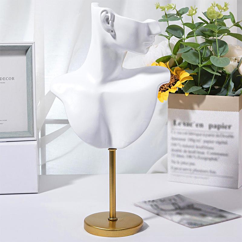 3 шт./набор Модель человеческого уха Хранение ювелирных изделий Подставка для ювелирных изделий в форме уха Белая смола Манекен Подставка Черный 3 стиля