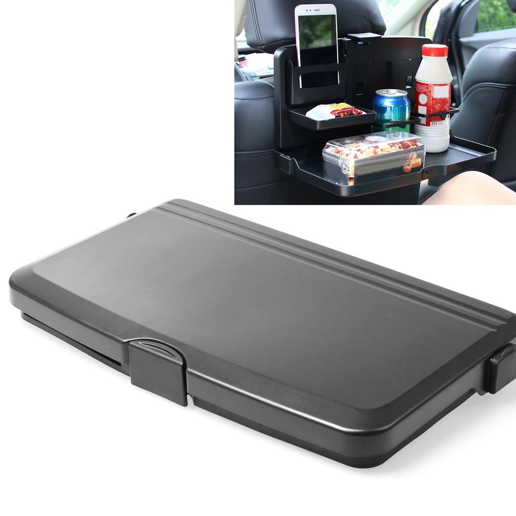 Автомобильный складной стол для еды, автомобильный обеденный стол, экономящий органайзер, многофункциональный стеллаж для автомобиля, черный