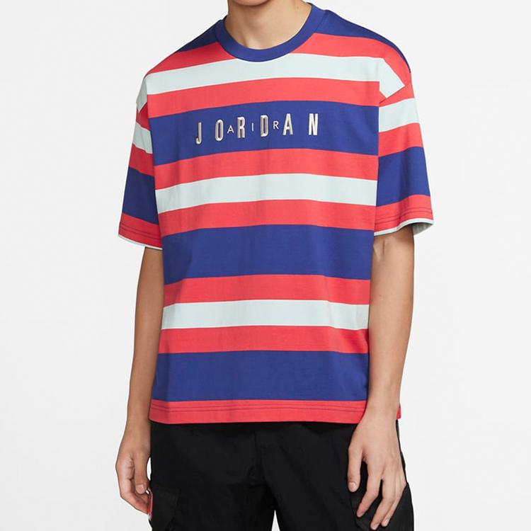 Jordan Мужская полосатая футболка с коротким рукавом Sport DNA HBR, многоцветная CK9572-455