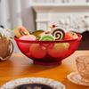 Легко моющаяся металлическая корзина для фруктов с сетчатой крышкой, органайзер для овощей, качественная миска для фруктов, кухня
