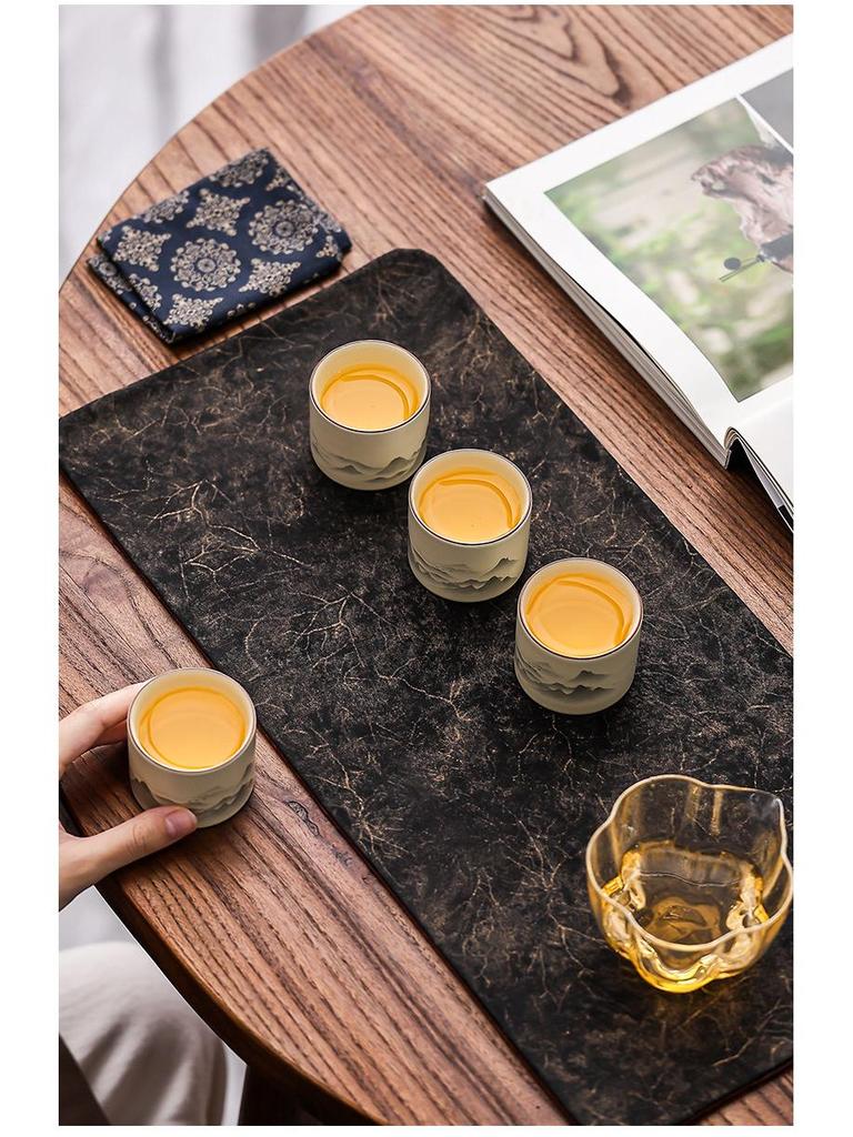 Набор чайных чашек «Горы в стиле тушь»: Мастерские дегустационные чашки кунг-фу для дома и в подарок на мероприятие