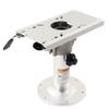 Marine Adjustable Seat Pedestal Manual 330‑480mm Height 225mm Base for RVs Yachts Boats